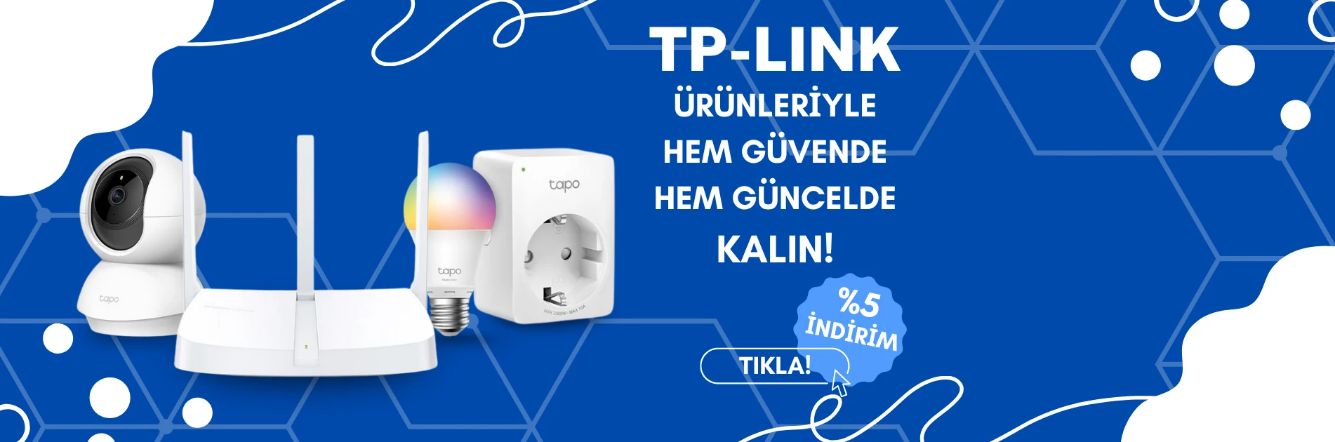 TP-LINK ürünlerinde yüzde 5 indirim smallmande